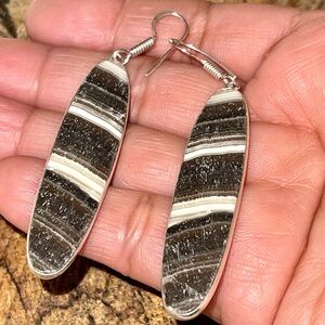 Phantom Calcite Earrings 2 7/8”